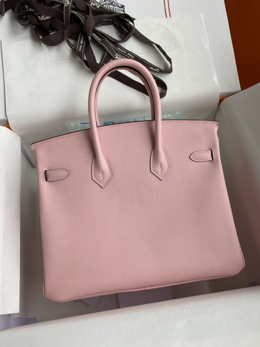 Replica Hermes Birkin Epsom Pink Silver - top-rated replica designer bag