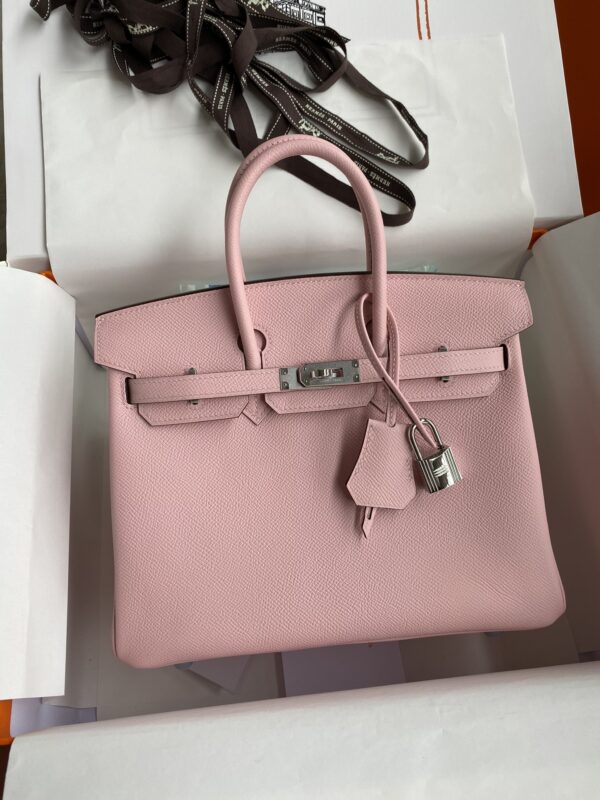 Replica Hermes Birkin Epsom Pink Silver - best-selling designer handbag dupe