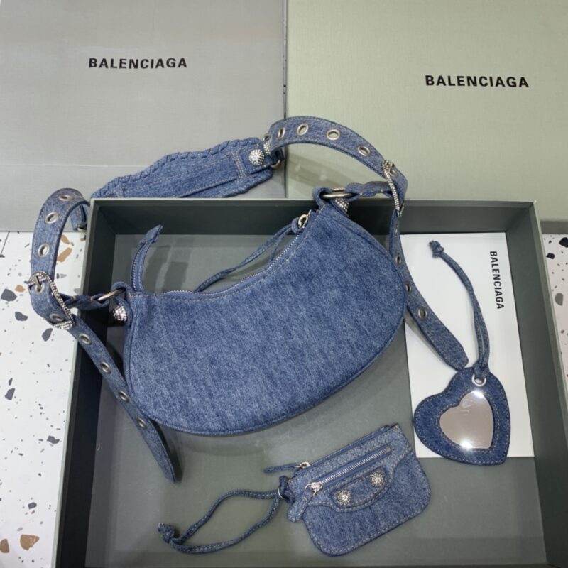 Replica Balenciaga Le Cagole Denim - near-authentic luxury replica handbag