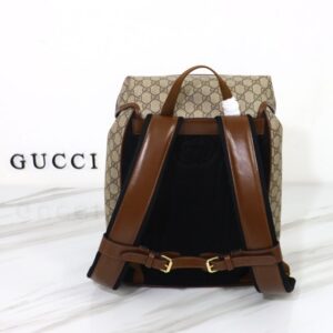 Replica Gucci Interlocking Double G Backpack Beige - near-authentic luxury replica handbag