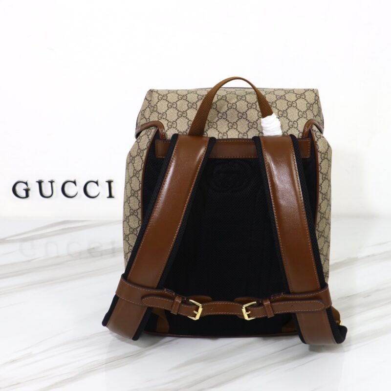 Replica Gucci Interlocking Double G Backpack Beige - near-authentic luxury replica handbag