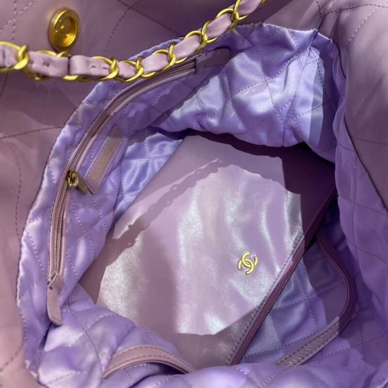 Replica CHANEL 22 Small Handbag Purple - best quality luxury bag dupe