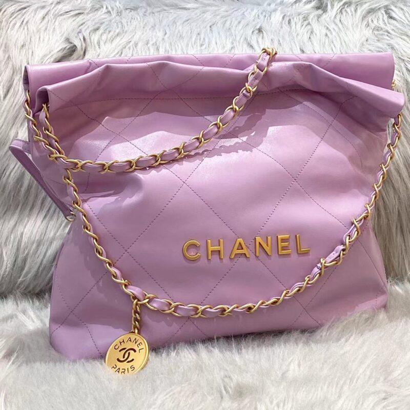 Replica CHANEL 22 Small Handbag Purple - premium-grade designer purse dupe