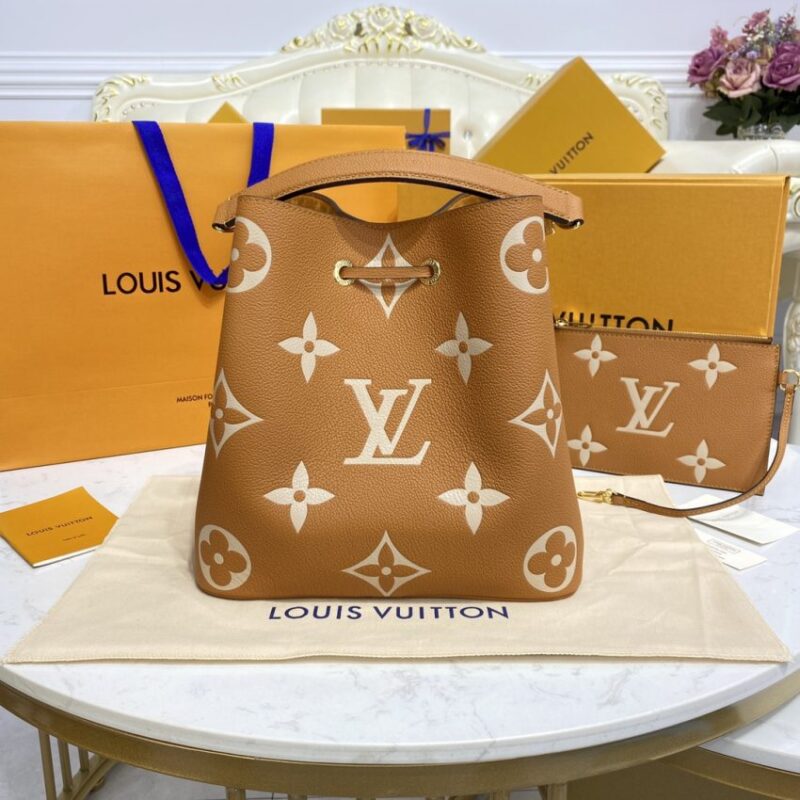 Replica Louis Vuitton Noe Bucket Brown MM - high-quality designer bag clone