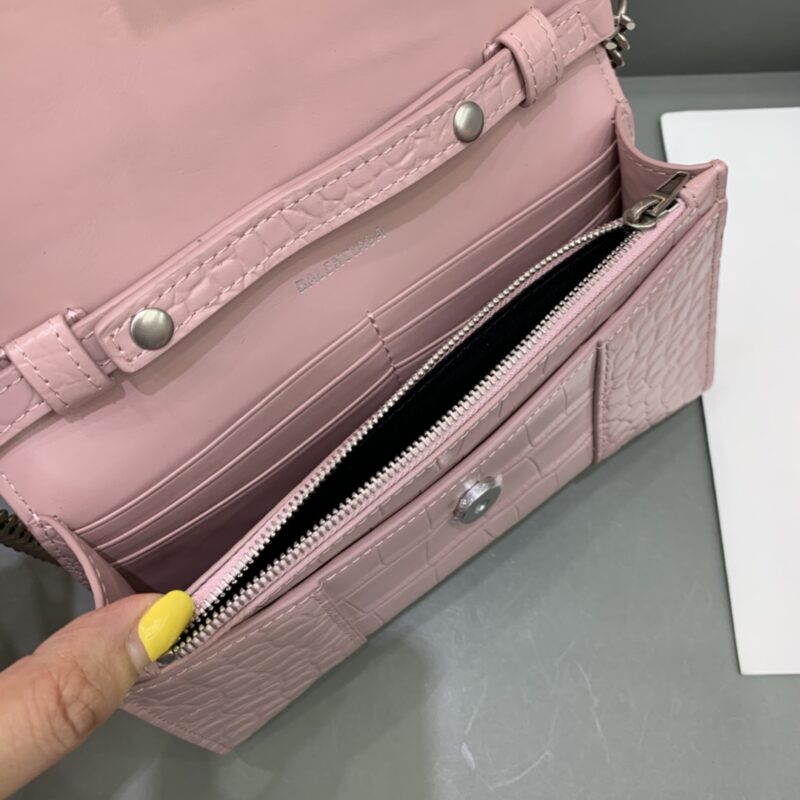 Replica Balenciaga Hourglass On Chain Pink - elite superclone designer purse