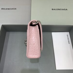 Replica Balenciaga Hourglass On Chain Pink - realistic designer-inspired fake bag