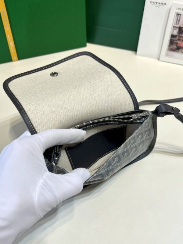 Replica Goyard Plumet Pocket Wallet Grey - high-accuracy replica luxury purse