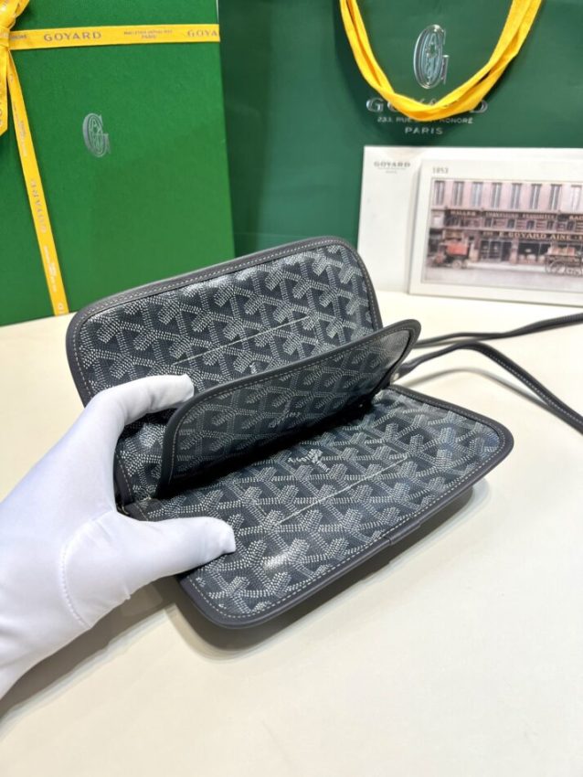 Replica Goyard Plumet Pocket Wallet Grey - high-end fake designer purse