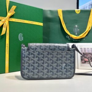 Replica Goyard Plumet Pocket Wallet Grey - ultra-realistic fake designer tote