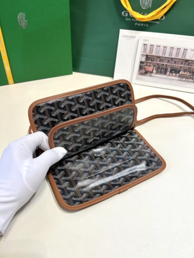 Replica Goyard Plumet Pocket Wallet Brown - premium-grade designer purse dupe
