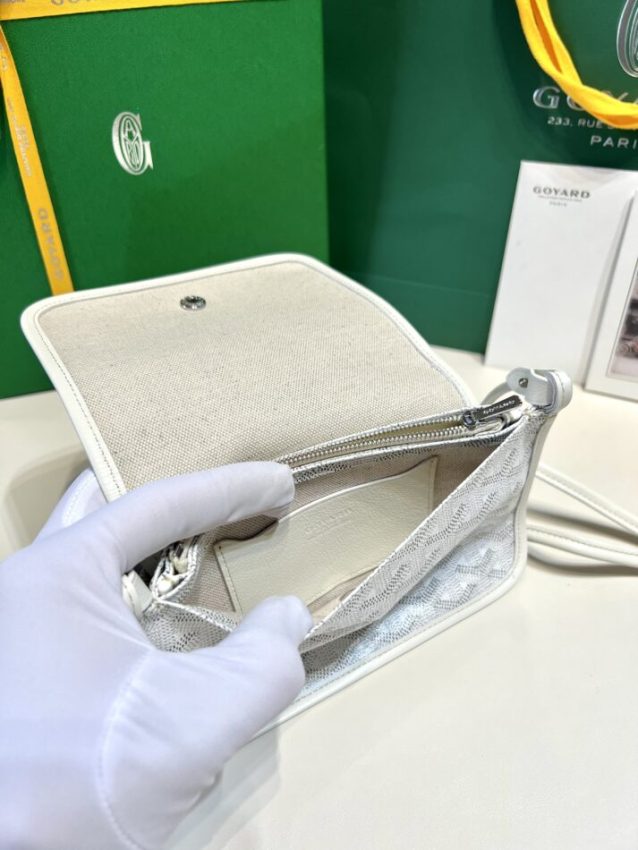 Replica Goyard Plumet Pocket Wallet White - top-tier luxury replica shoulder bag