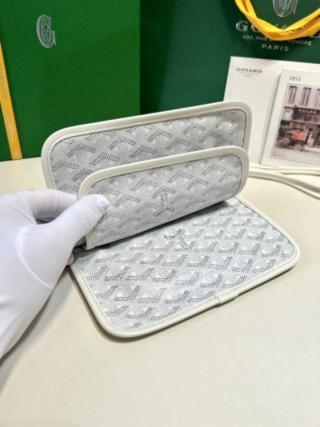 Replica Goyard Plumet Pocket Wallet White - high-end fake designer purse