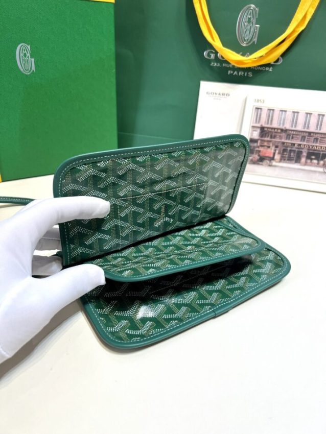 Replica Goyard Plumet Pocket Wallet Green - top-rated replica designer bag