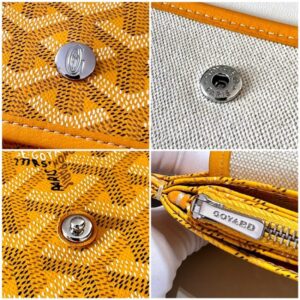 Replica Goyard Plumet Pocket Wallet Yellow - 1:1 designer replica handbag