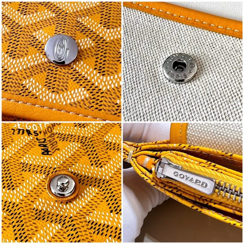 Replica Goyard Plumet Pocket Wallet Yellow - 1:1 designer replica handbag