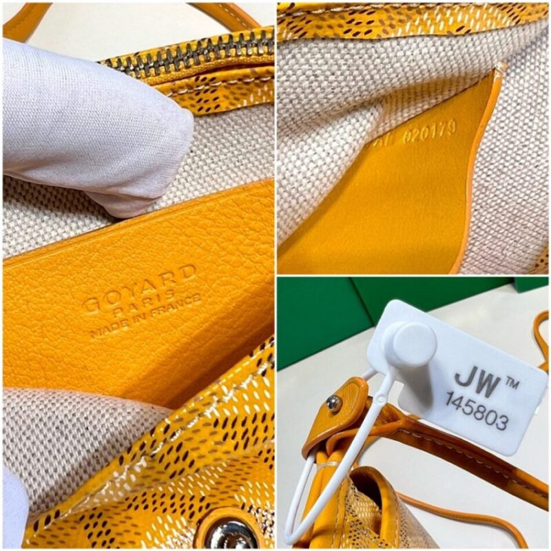 Replica Goyard Plumet Pocket Wallet Yellow - 1:1 designer replica handbag