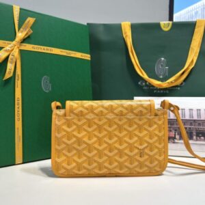 Replica Goyard Plumet Pocket Wallet Yellow - realistic designer-inspired fake bag
