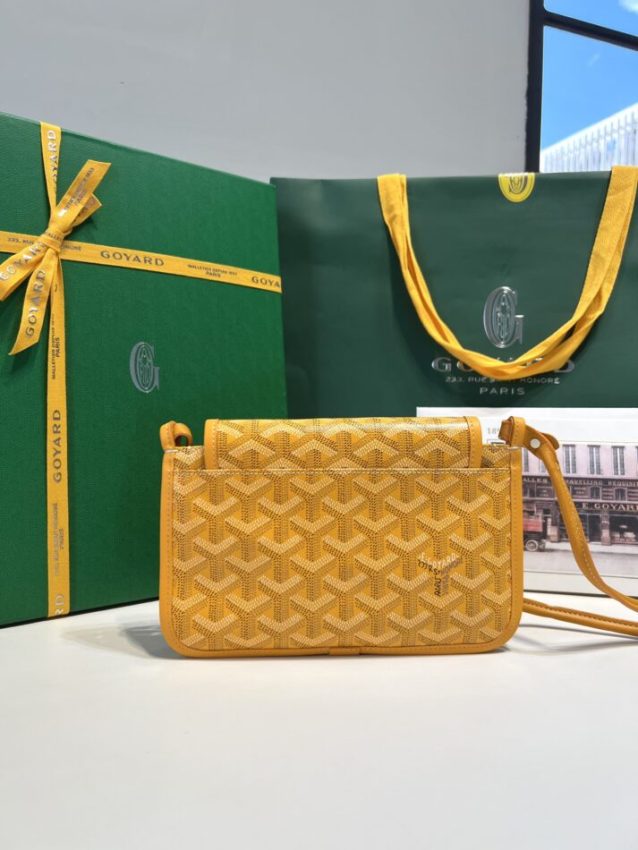 Replica Goyard Plumet Pocket Wallet Yellow - realistic designer-inspired fake bag