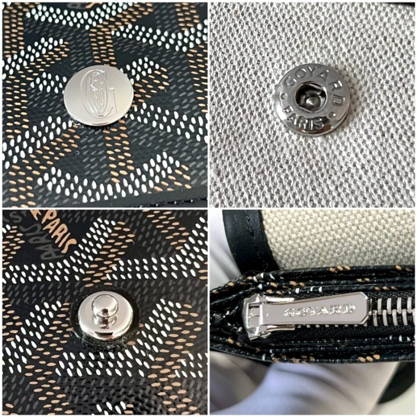 Replica Goyard Plumet Pocket Wallet Black - authentic-look luxury purse replica