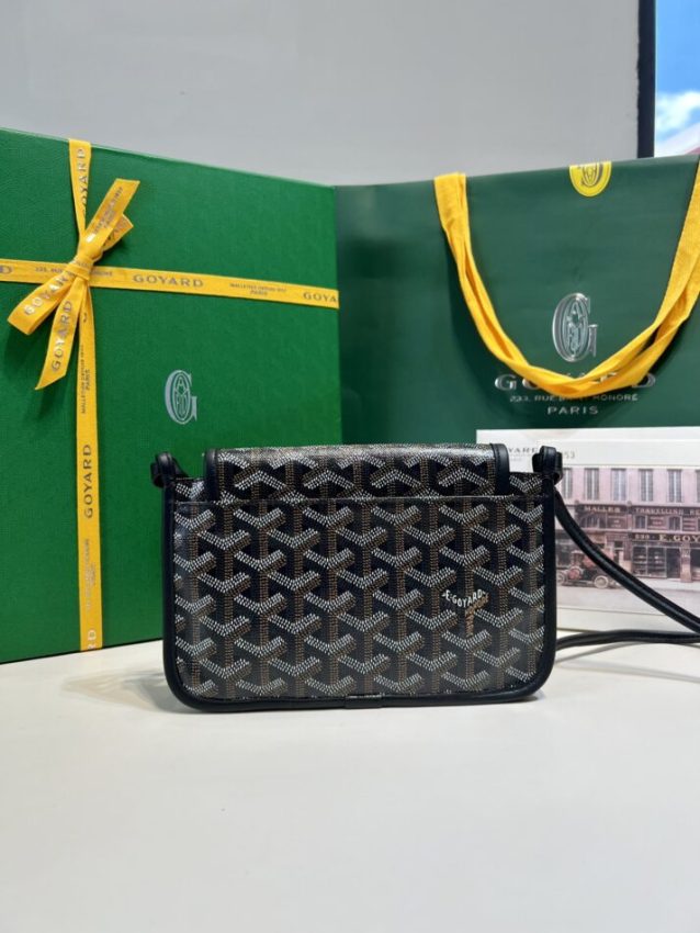 Replica Goyard Plumet Pocket Wallet Black - near-authentic luxury replica handbag