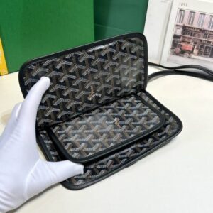 Replica Goyard Plumet Pocket Wallet Black - elite superclone designer purse