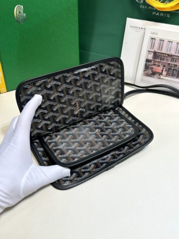 Replica Goyard Plumet Pocket Wallet Black - elite superclone designer purse