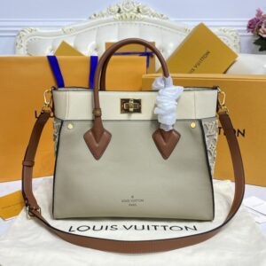 Replica Louis Vuitton On My Side Beige - realistic designer-inspired fake bag