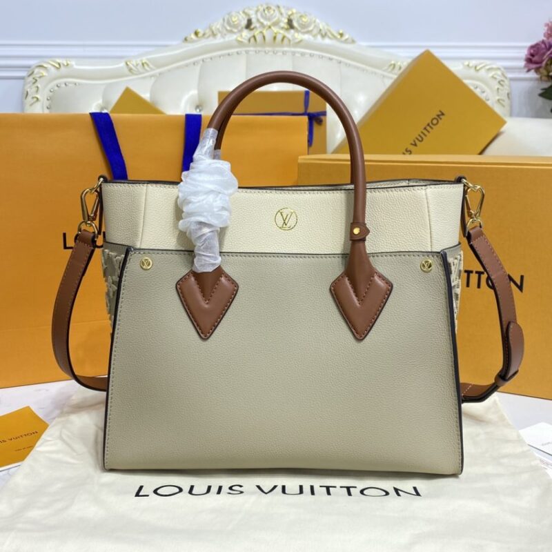 Replica Louis Vuitton On My Side Beige - high-quality designer bag clone
