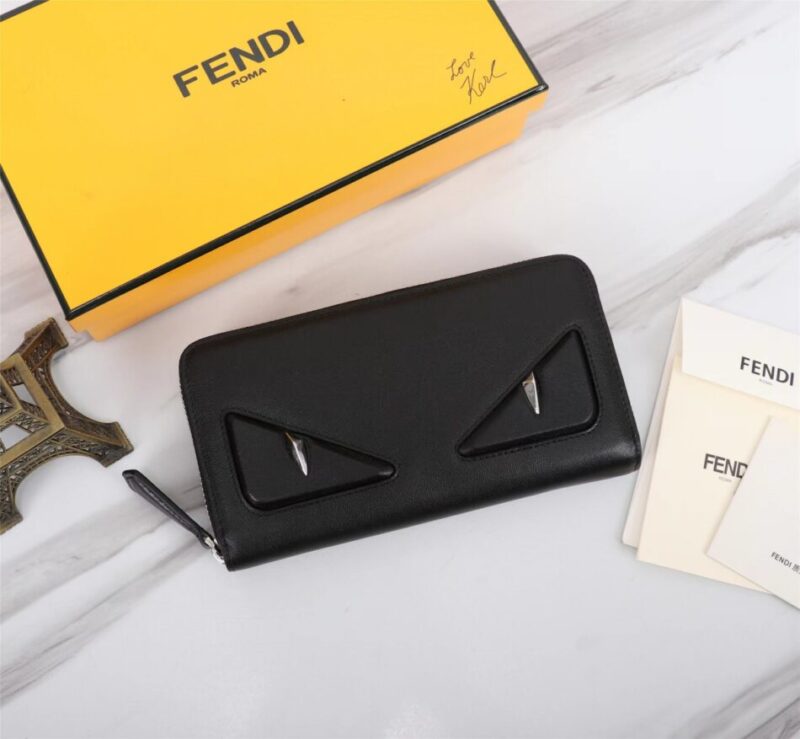 Replica Fendi Black Eyes Wallet - ultra-realistic fake designer tote