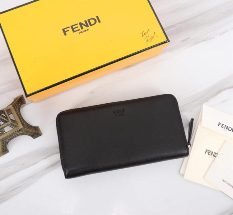 Replica Fendi Black Eyes Wallet - authentic-look luxury purse replica