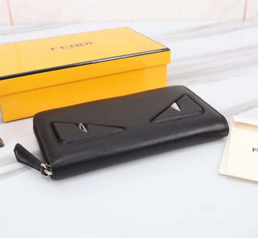 Replica Fendi Black Eyes Wallet - realistic designer-inspired fake bag