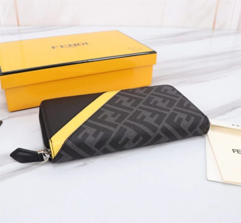 Replica Fendi FF Black Wallet - elite superclone designer purse