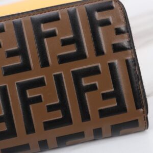 Replica Fendi FF Brown Wallet - high-quality designer bag clone