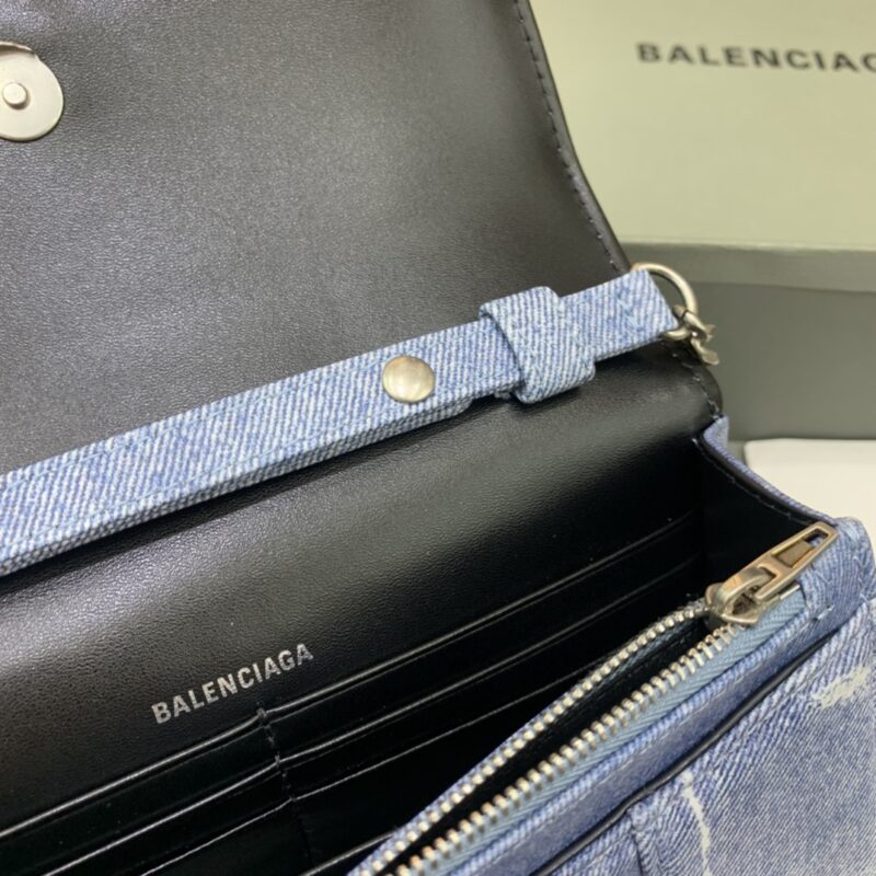 Replica Balenciaga Hourglass On Chain Denim - high-quality designer bag clone