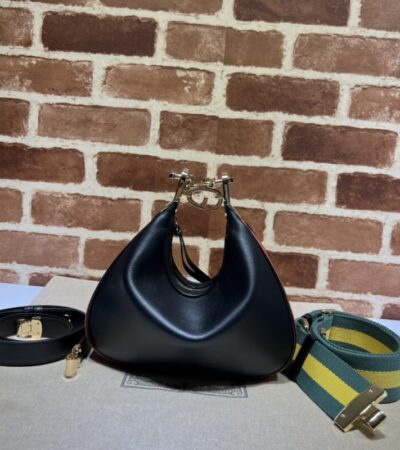 Replica Gucci Attache Canvas Black - premium 1:1 fake handbag model