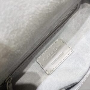 Replica Lady Dior Ultramatte Grey Grid ABC - near-authentic luxury replica handbag