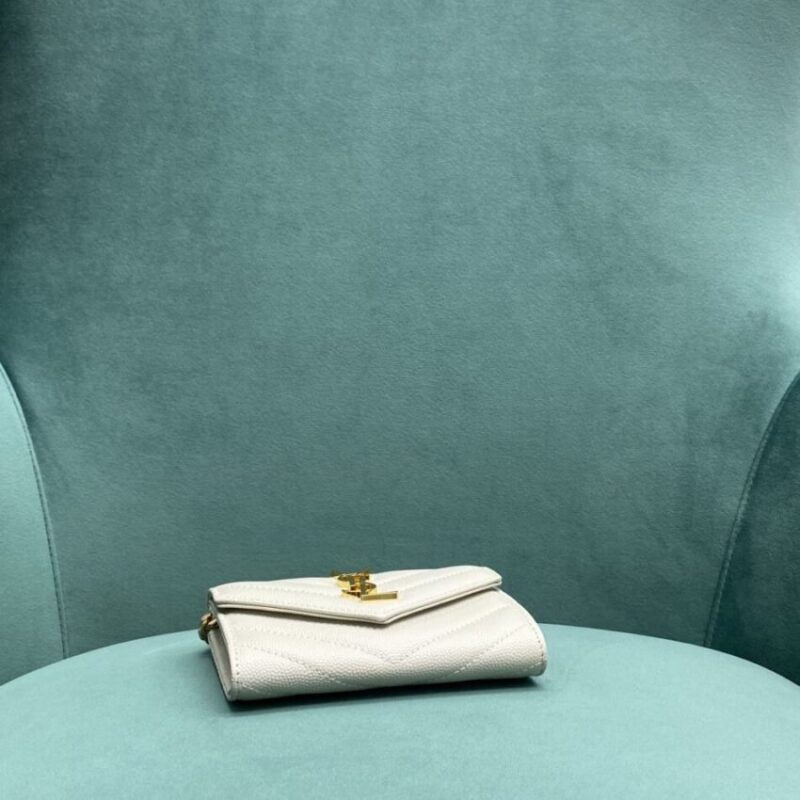 Replica Yves Saint Laurent Chain Wallet White - premium 1:1 fake handbag model