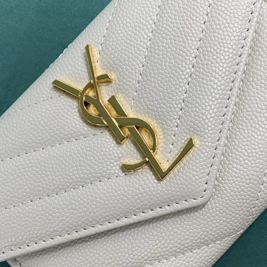 Replica Yves Saint Laurent Chain Wallet White - high-accuracy replica luxury purse