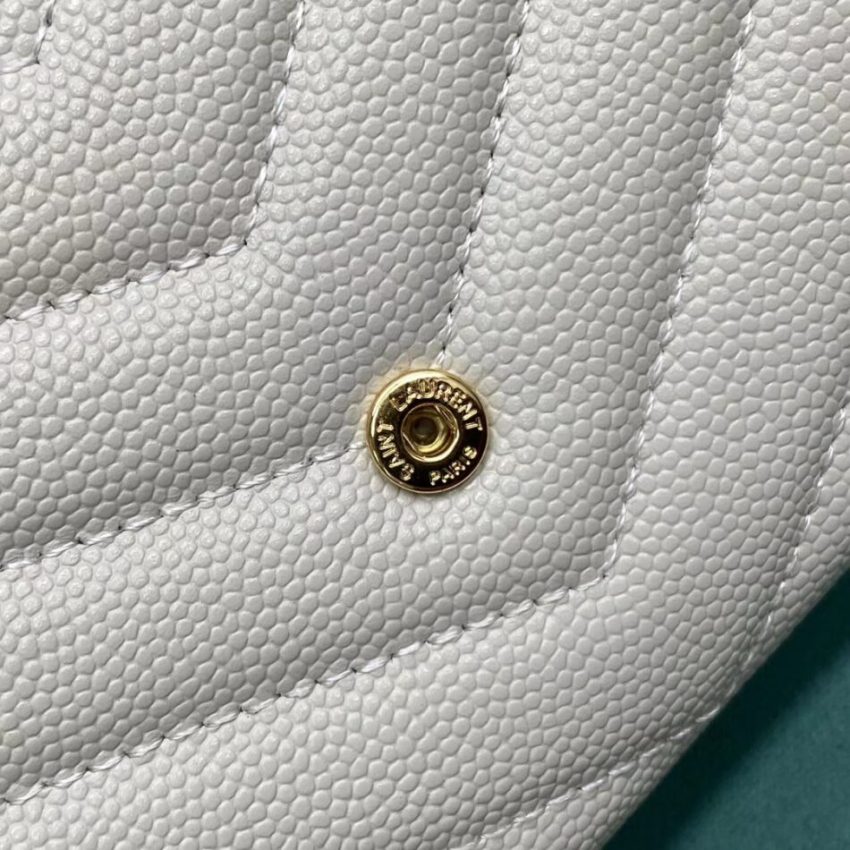 Replica Yves Saint Laurent Chain Wallet White - best quality luxury bag dupe