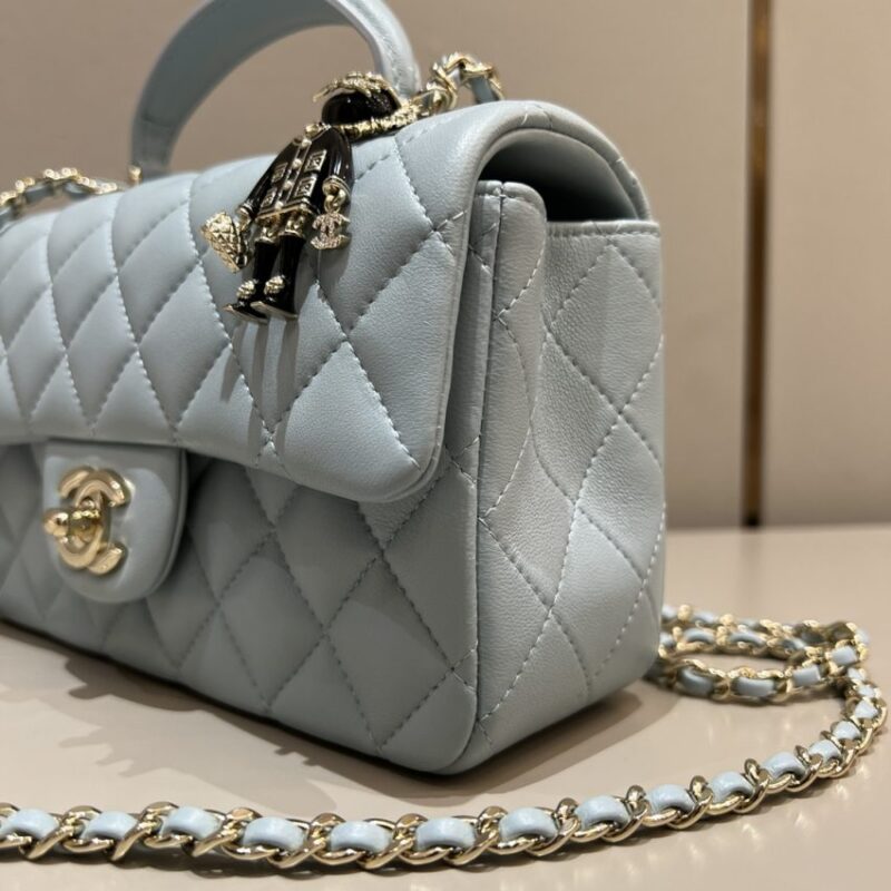 Replica CHANEL CF 20 cm Lion Grey - high-quality designer bag clone