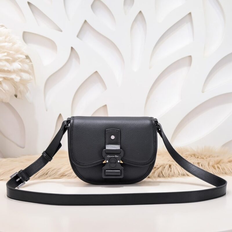 Replica Dior Mini Gallop Bag with Strap Black - high-end fake designer purse