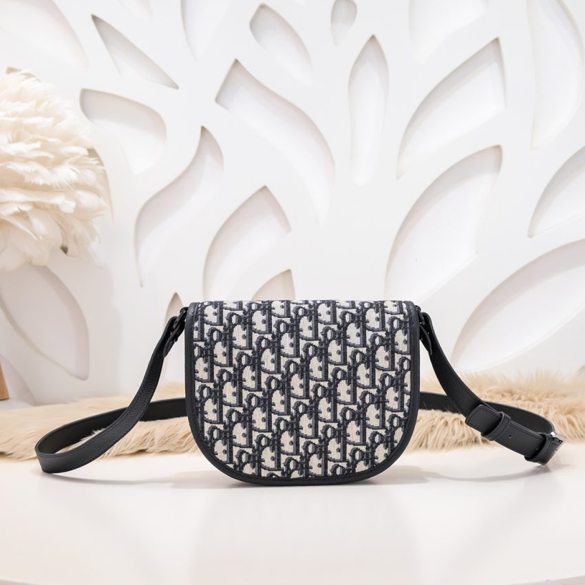 Replica Dior Mini Gallop Bag with Strap White Canvas - premium 1:1 fake handbag model