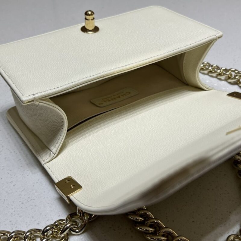Replica CHANEL Le Boy Small Ivory - top-rated replica designer bag