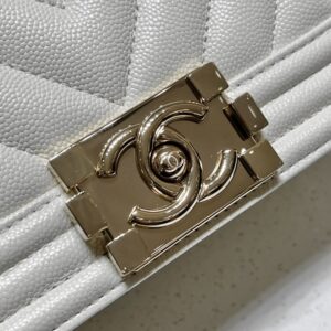 Replica CHANEL Le Boy Small Ivory - top-tier luxury replica shoulder bag