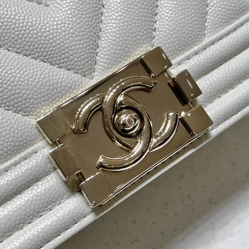 Replica CHANEL Le Boy Small Ivory - top-tier luxury replica shoulder bag