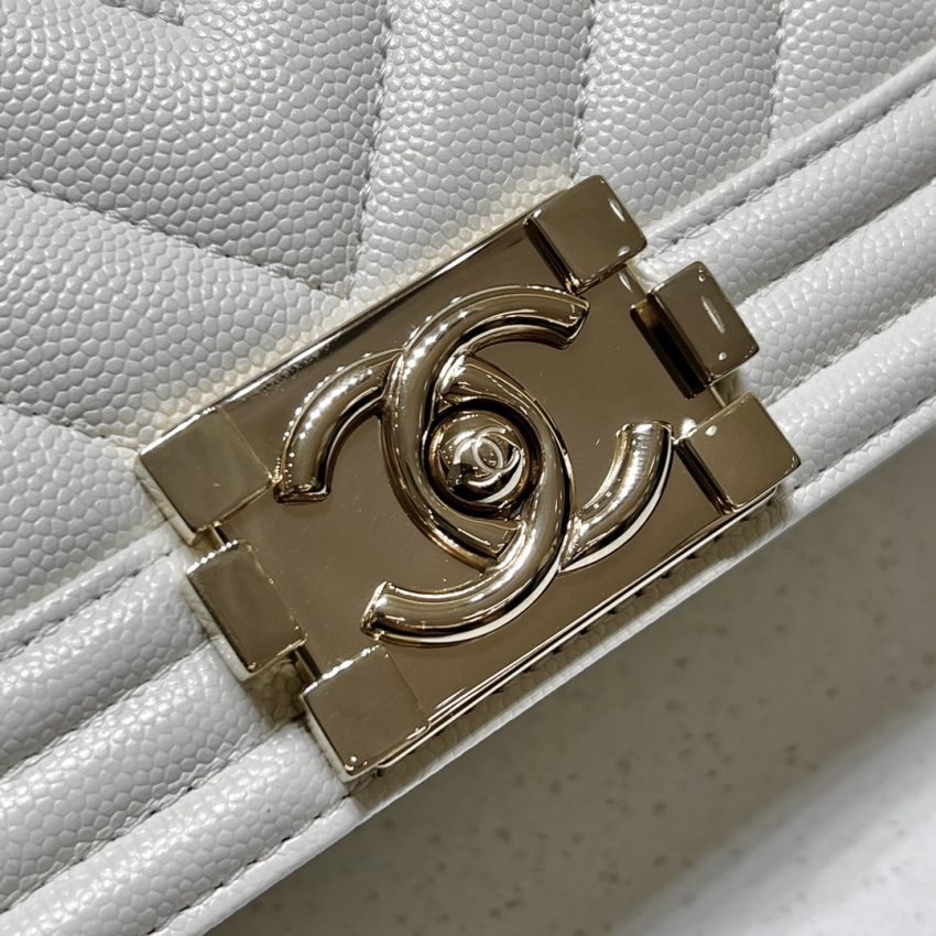Replica CHANEL Le Boy Small Ivory - top-tier luxury replica shoulder bag