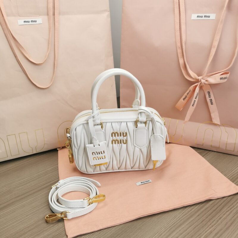 Replica Miu Miu Arcadie Small White - top-tier luxury replica shoulder bag