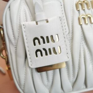 Replica Miu Miu Arcadie Small White - premium 1:1 fake handbag model