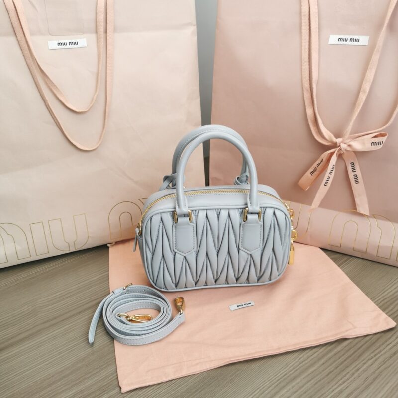 Replica Miu Miu Arcadie Small Light Blue - premium 1:1 fake handbag model