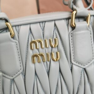 Replica Miu Miu Arcadie Small Light Blue - premium-grade designer purse dupe